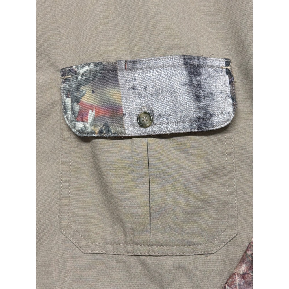 Kings Outdoor World Mens 2XL-R Camo Accent Hunting Shirt Tan Mountain Shadow - Picture 7 of 15